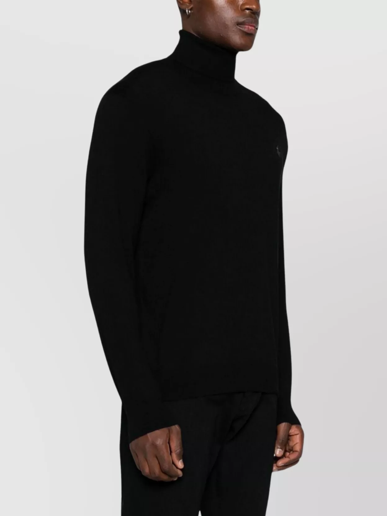 Ralph Lauren Knitted Crewneck Sweater Ribbed Trim