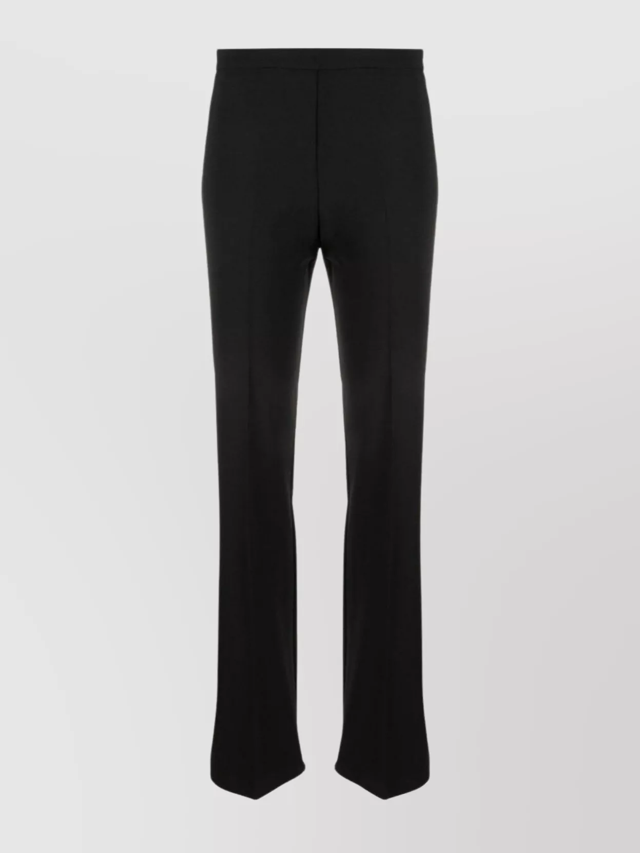 Pinko Wide Leg High Waist Trousers With Back Seam Detail In Black