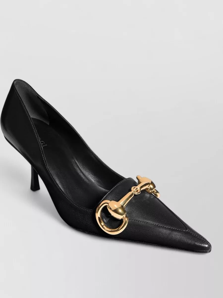 Gucci Leather Pointed-Toe Pumps