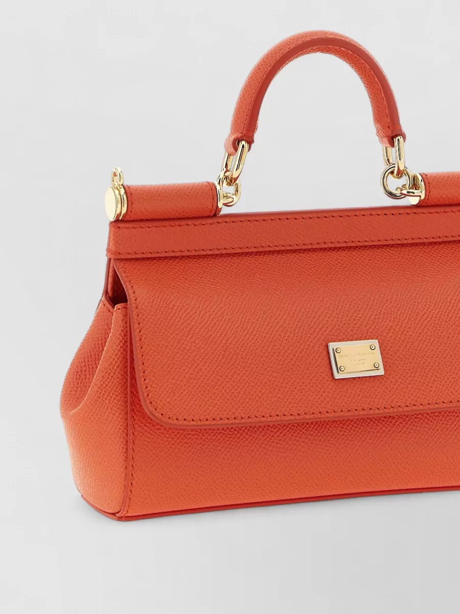 Dolce&Gabbana Sicily Mini Leather Shoulder Bag