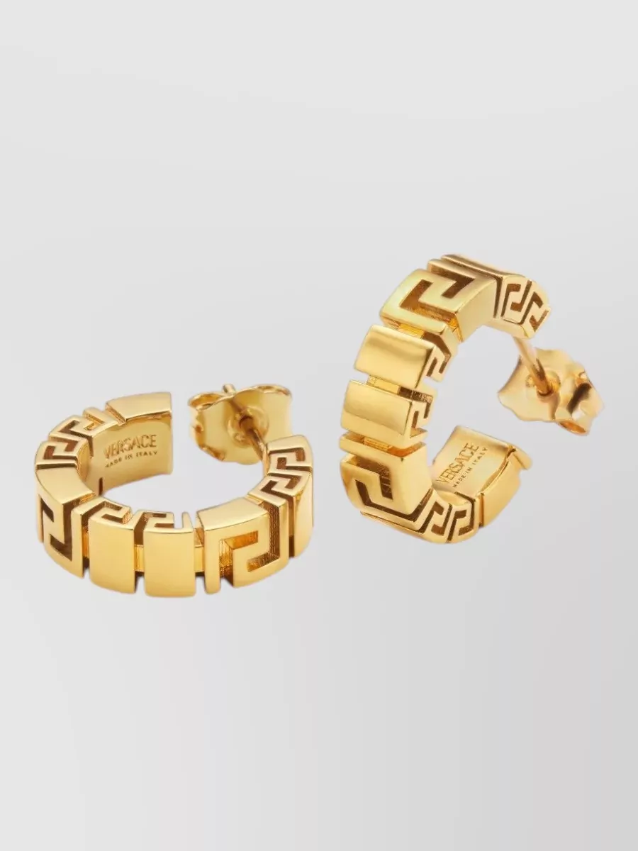 Versace Greca Hoop Earrings