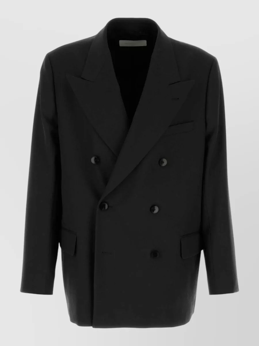 Dries Van Noten wool oversized double breasted coat