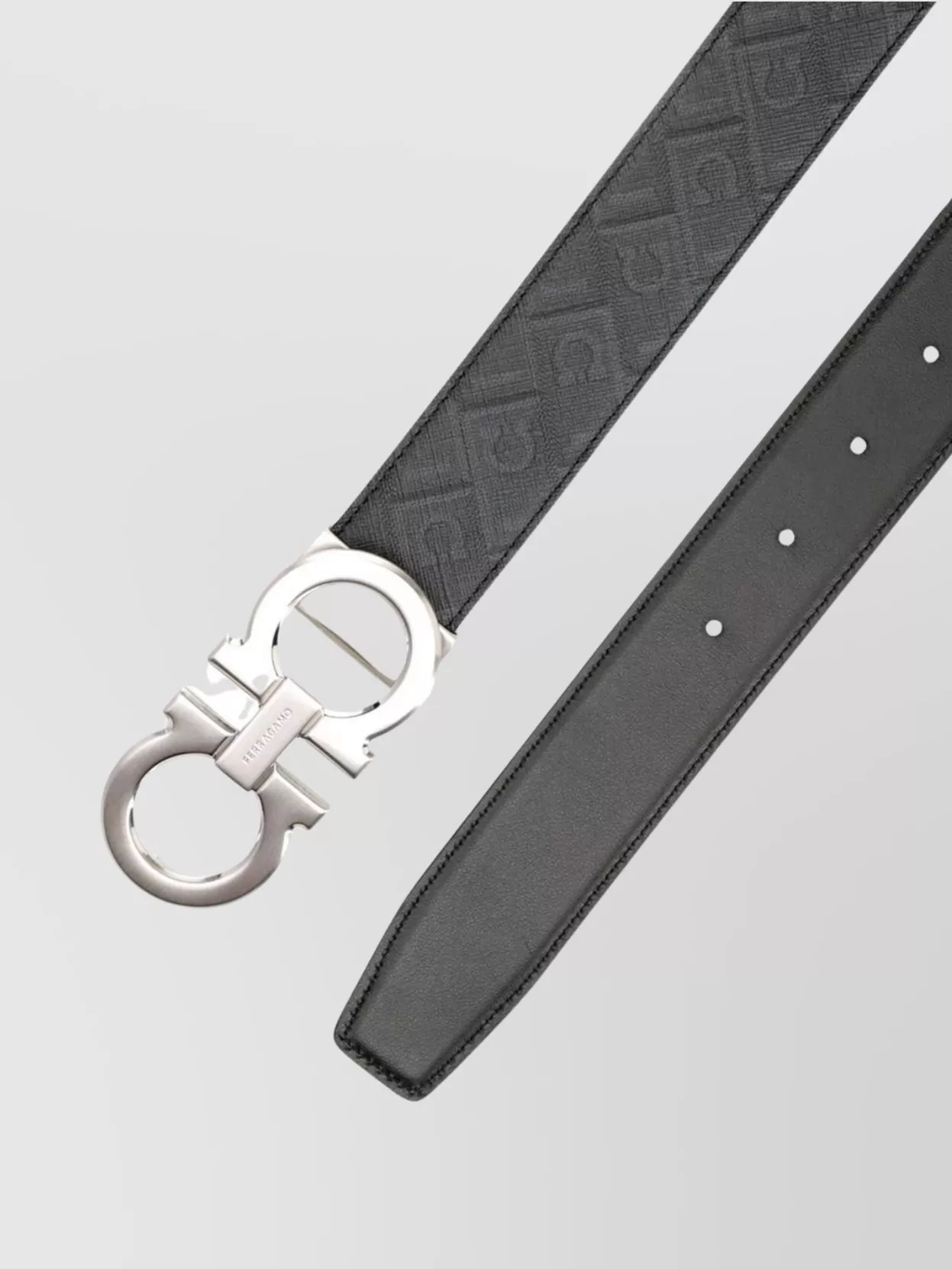 Ferragamo Dual Sided Gancini Adjustable Belt