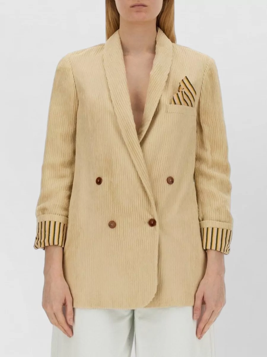 Alysi Double-Breasted Oversized Blazer