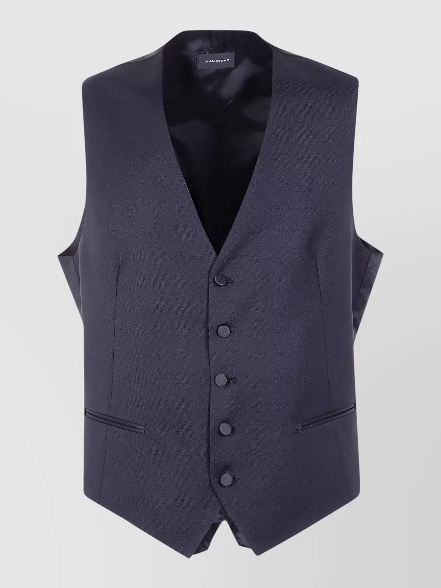 Tagliatore Virgin wool suit gilet