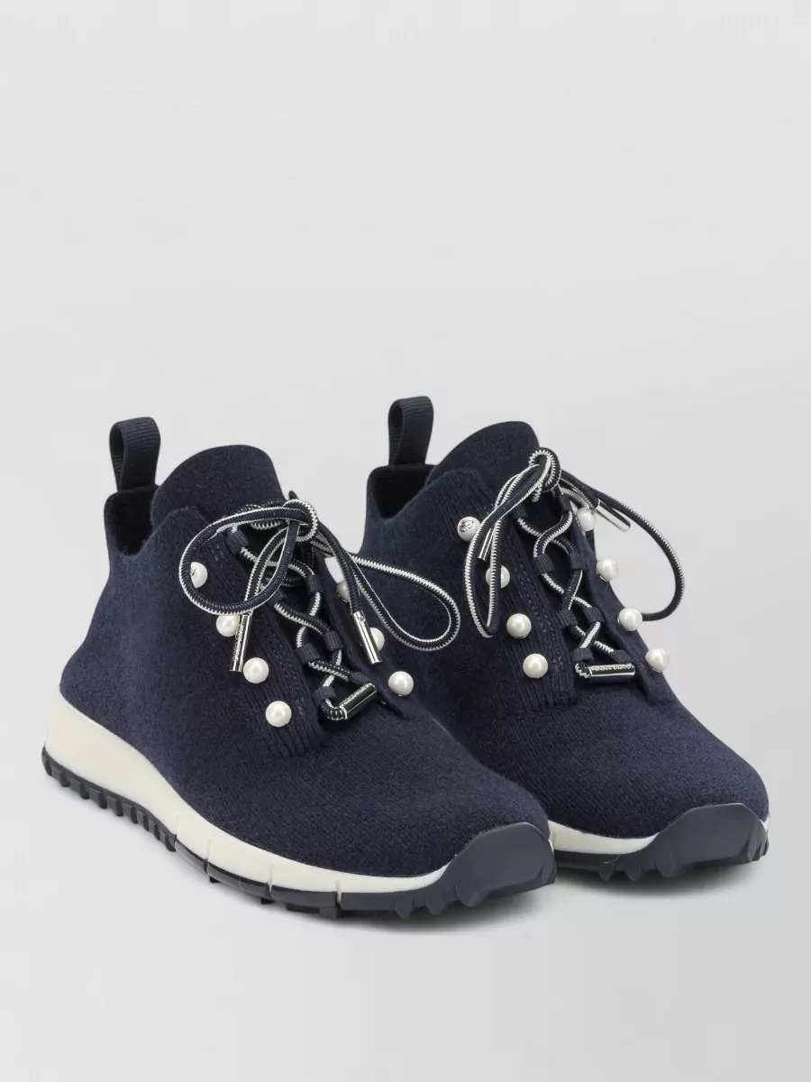Jimmy Choo textile low-top sneakers