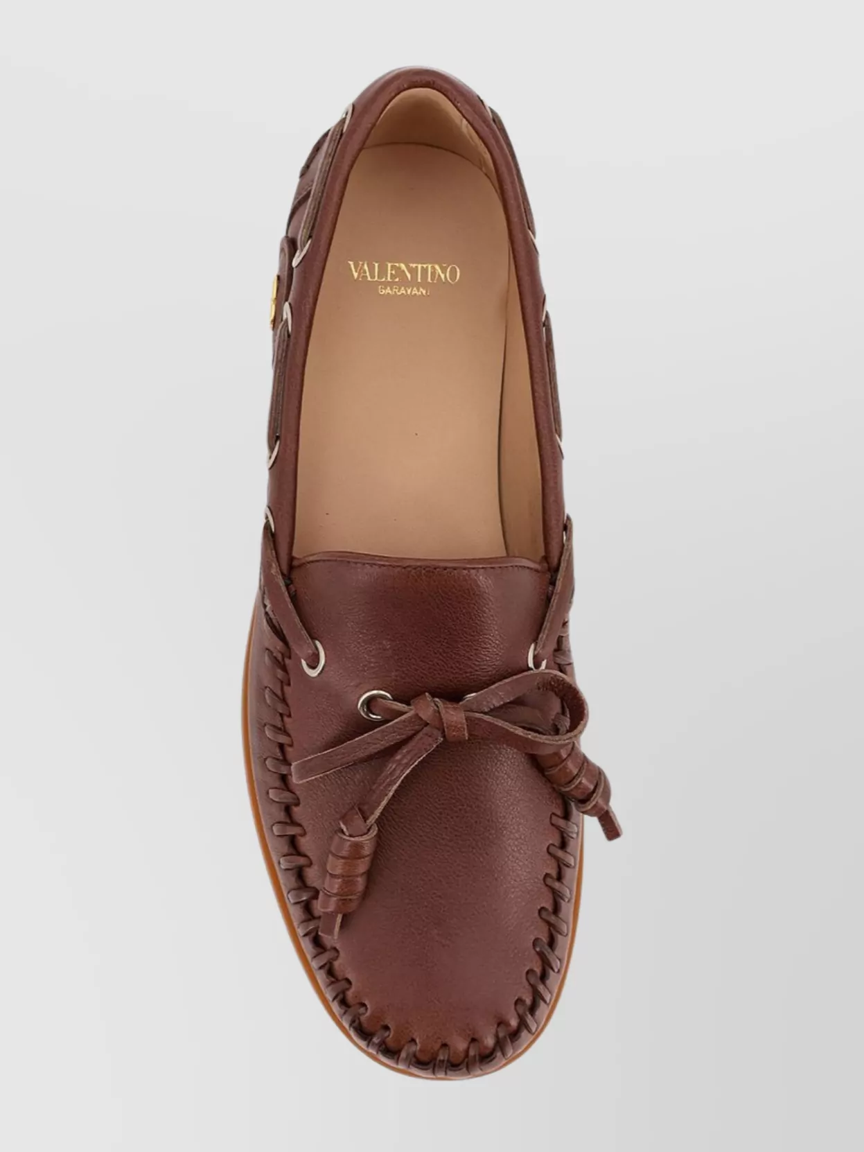 Valentino Garavani Leather Loafers Featuring Bow Detail