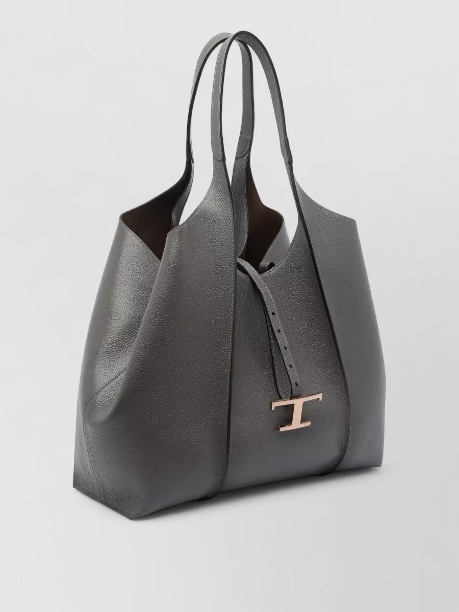 Tod's Handle Texture Hardware Shoulder Bag