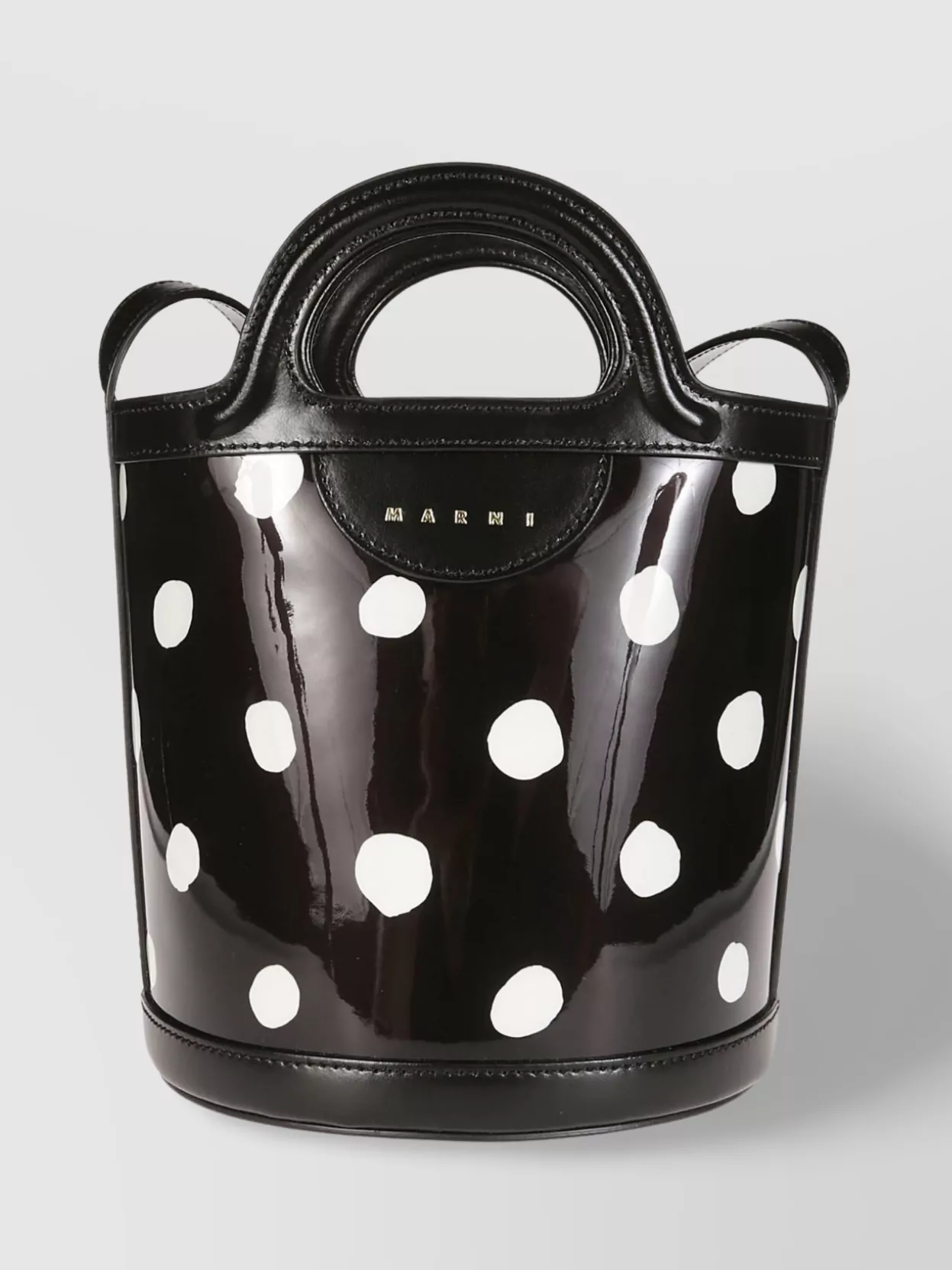 Shop Marni Mini Bucket Bag Tropicalia Dot Patent