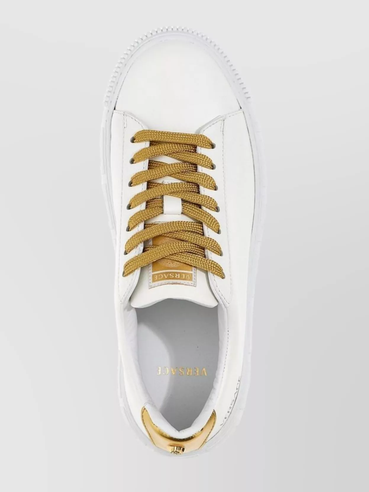 【関税＆送料込み】Versace Greek Sneaker Versace Men's Greek Sole Embroidered Band Sneakers in White