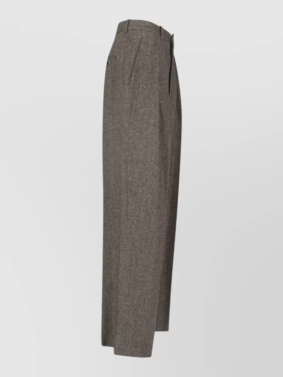 Saint Laurent Silk straight-leg suit trousers
