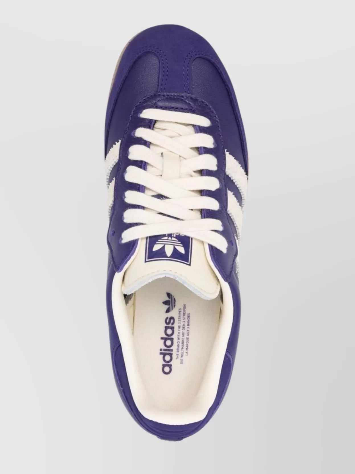 Adidas Originals Striped Rubber Lace-up Low-top Sneakers In Neutrals