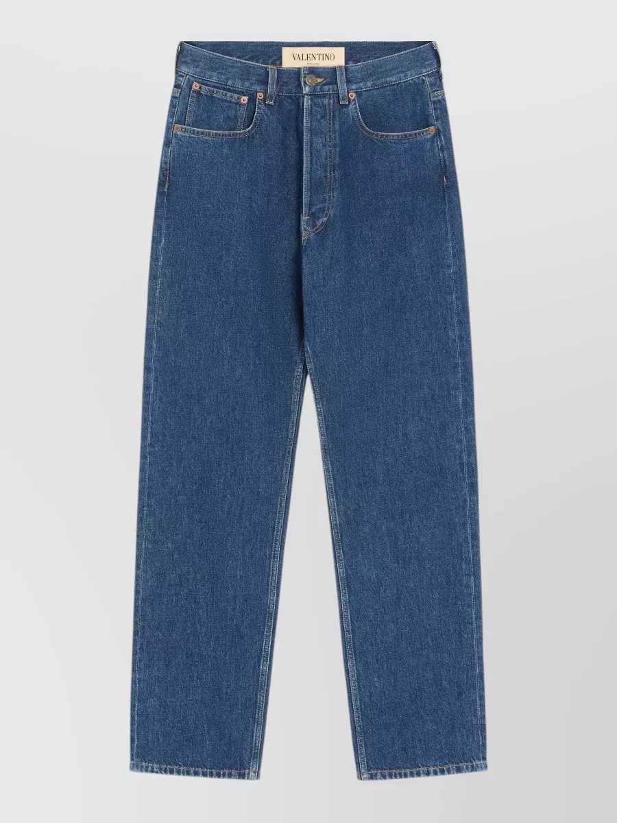 Valentino denim straight-leg jeans