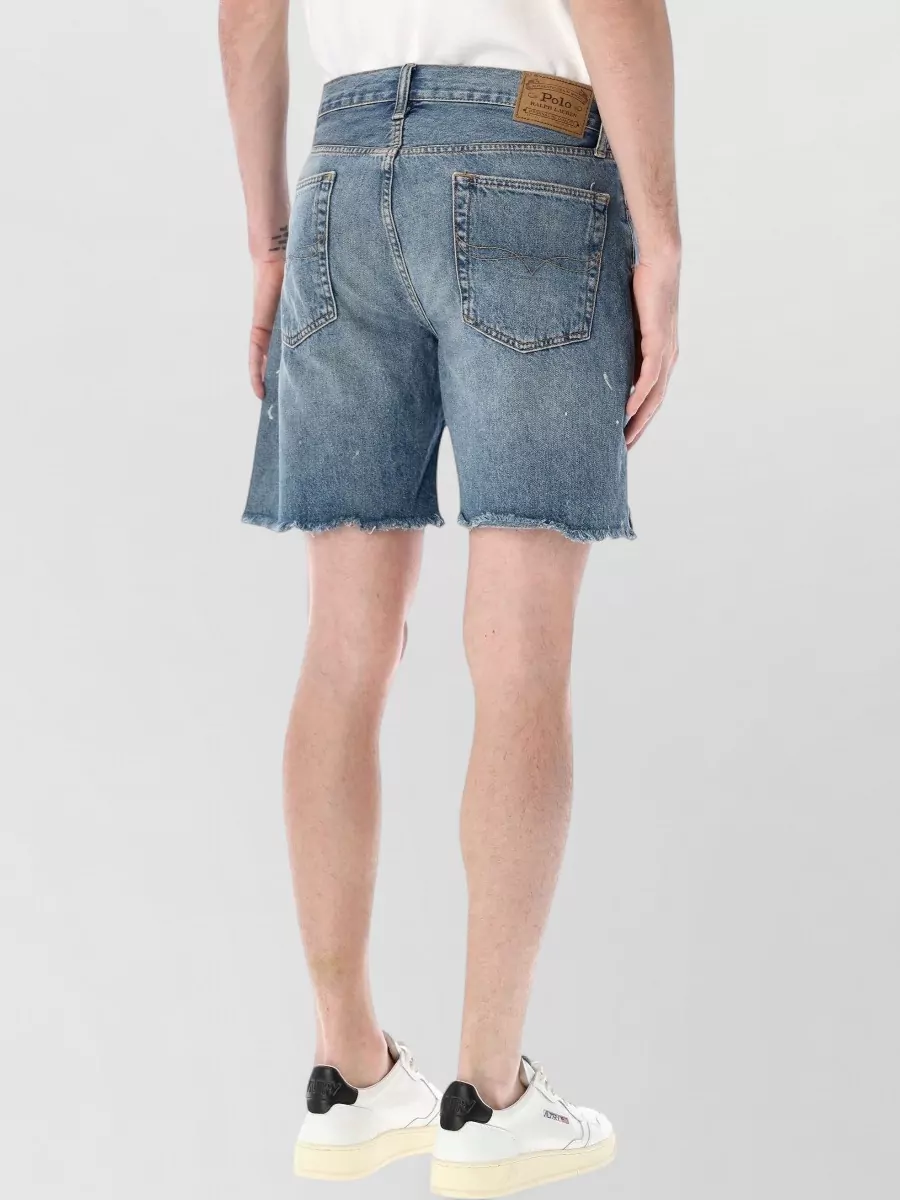 Polo Ralph Lauren Denim High-Rise Straight-Leg Shorts