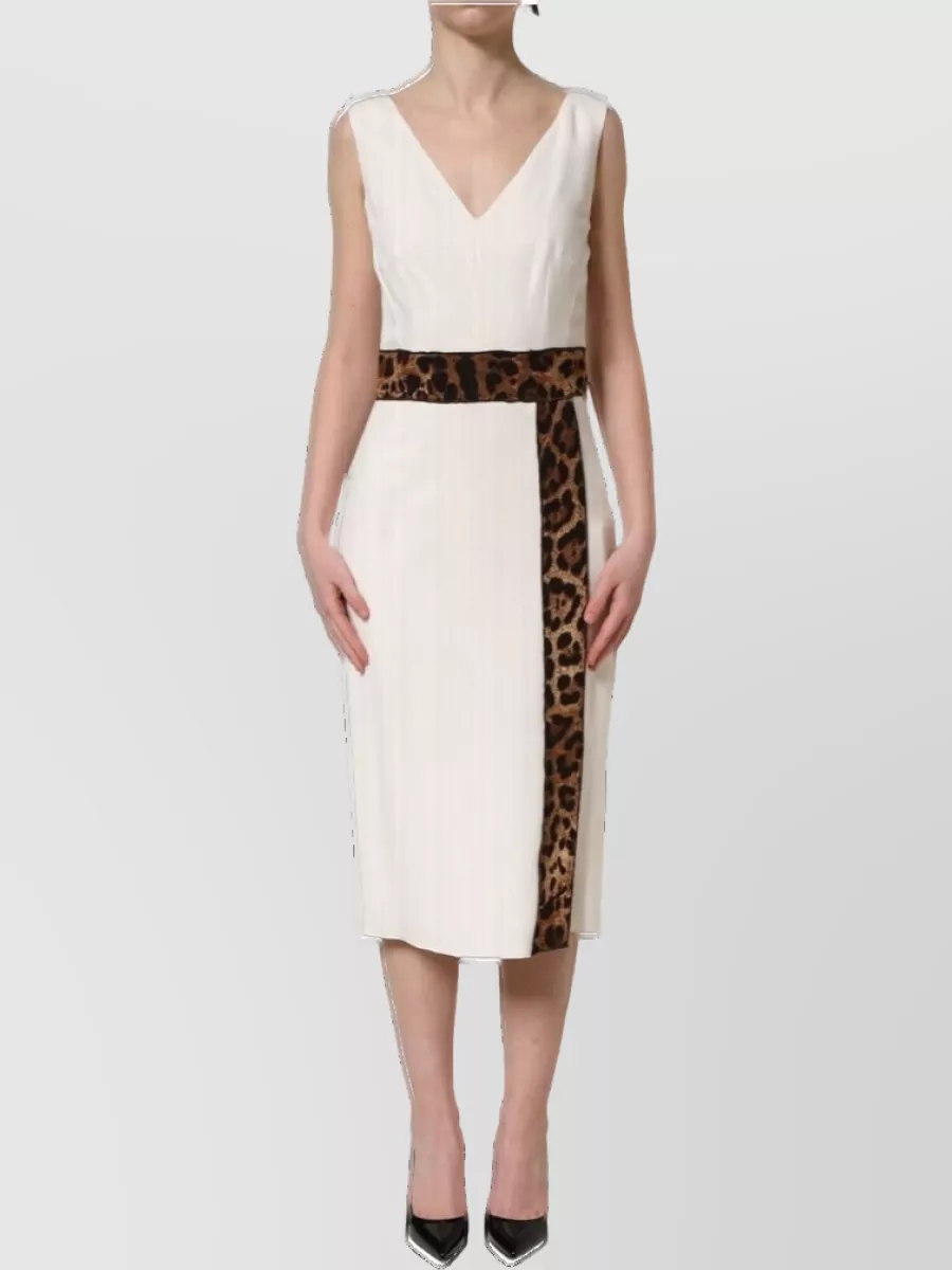 Dolce&Gabbana Sleeveless Sheath Midi Dress