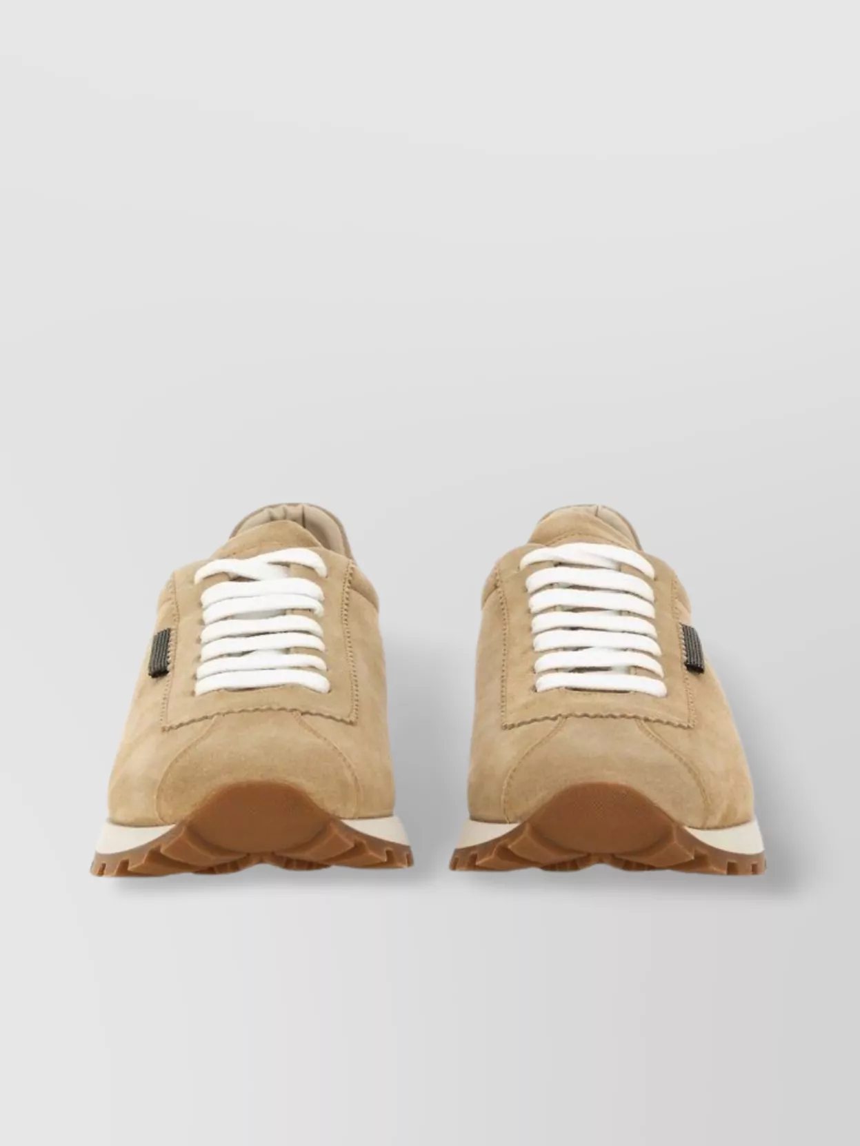 Brunello Cucinelli Suede Upper Rubber Sole Sneaker