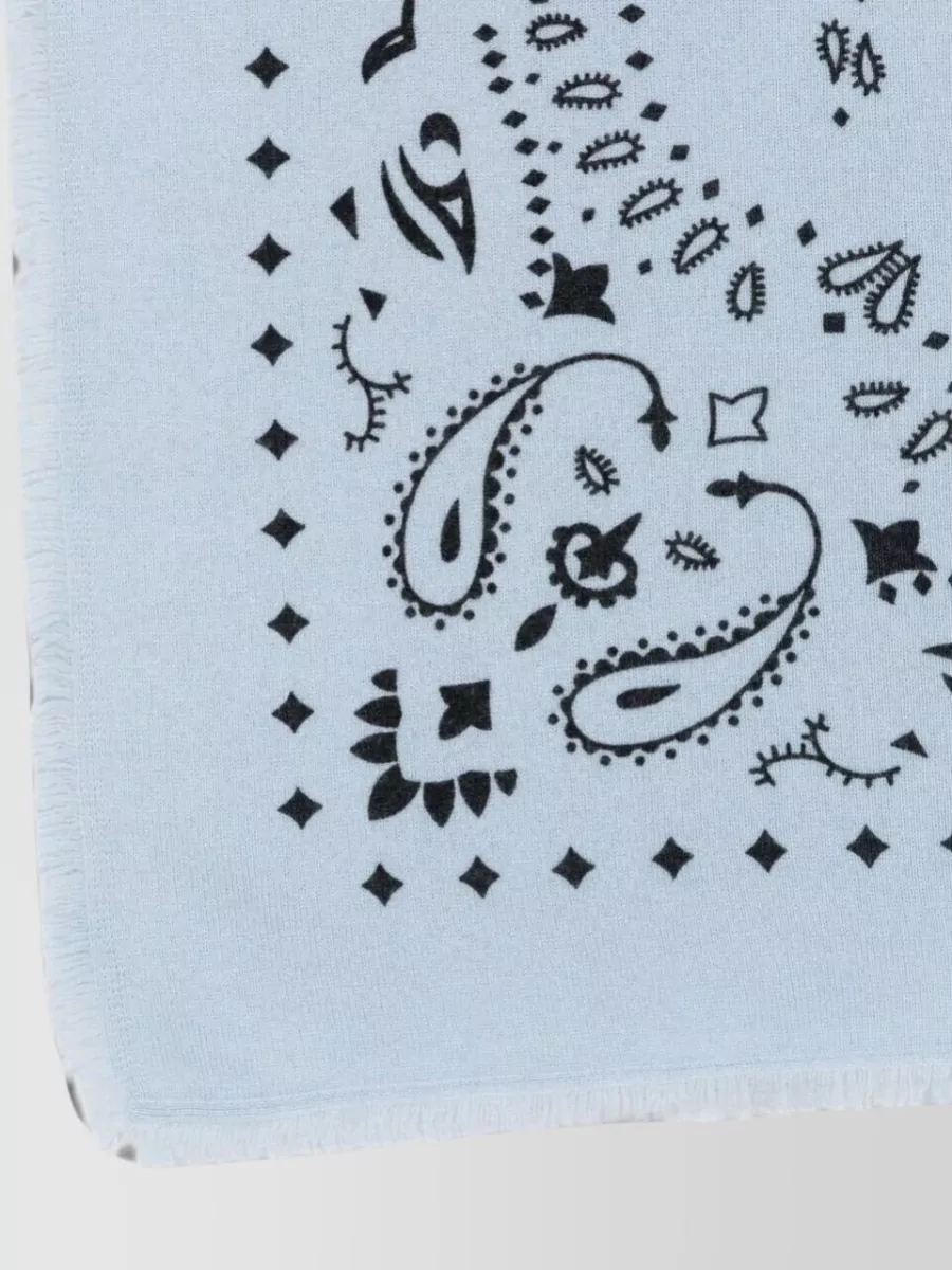 Kujten Cashmere Printed Bandana Scarf
