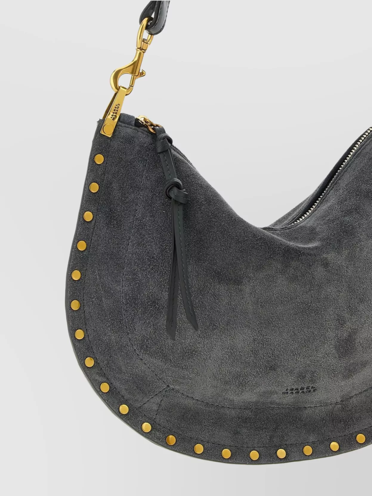 Isabel Marant Soft Zip Handbag With Knot And Studs