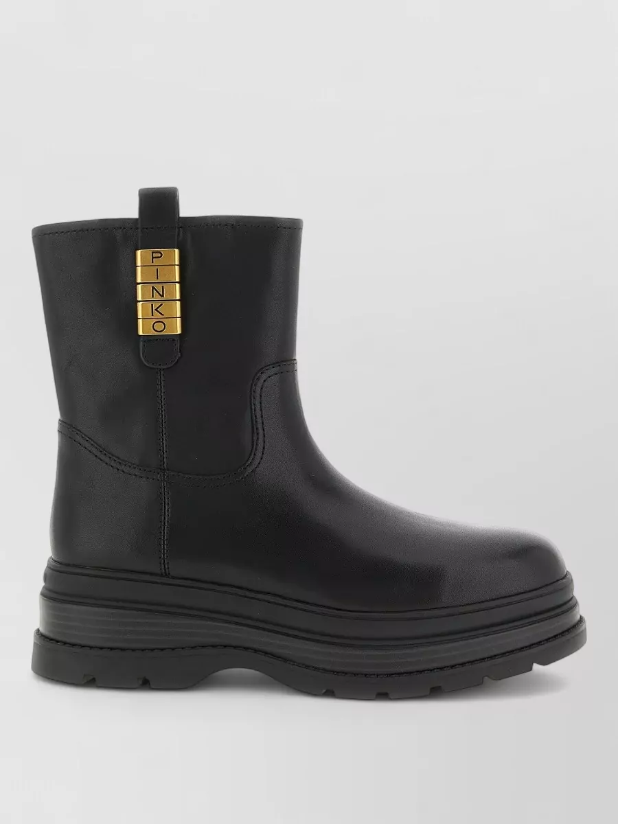 Pinko leather ankle boots