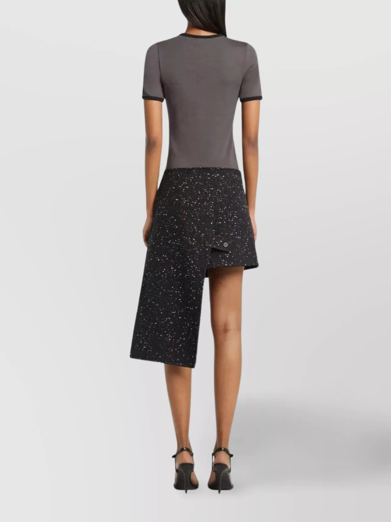 Courrèges Crew Neck T-Shirt Featuring Contrast Trim