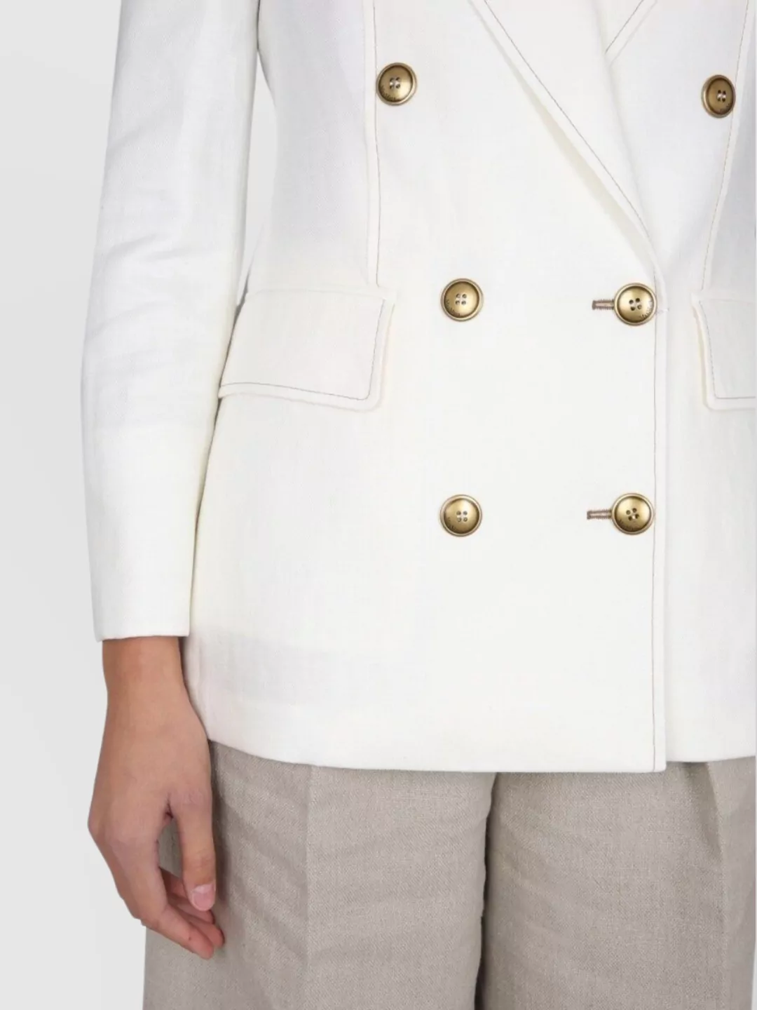 Max Mara Linen Doublebreasted Blazer