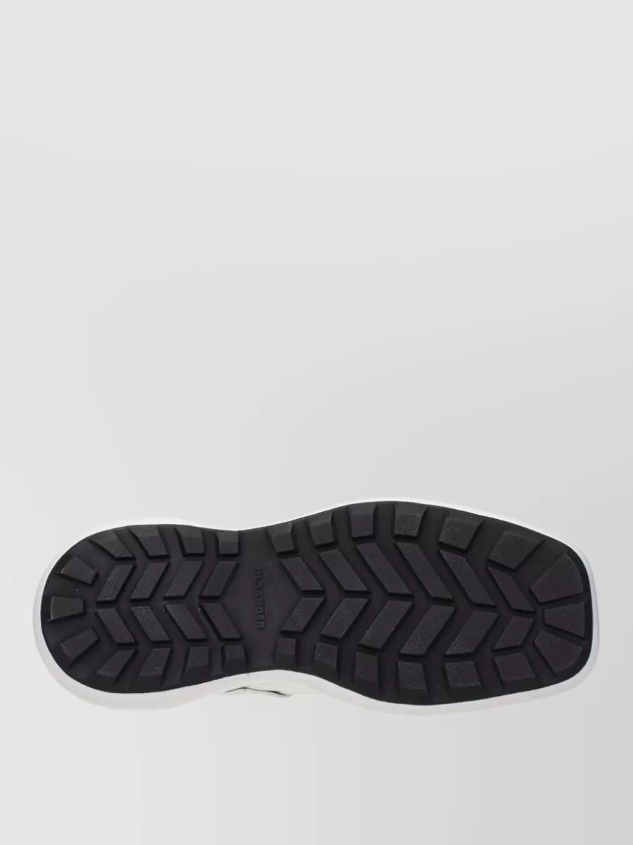 Jil Sander Leather Platform Mary Jane Loafers