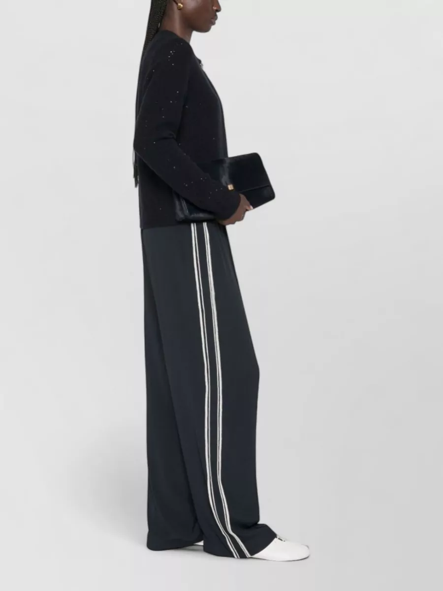 Fabiana Filippi Silk Wide-Leg Trousers