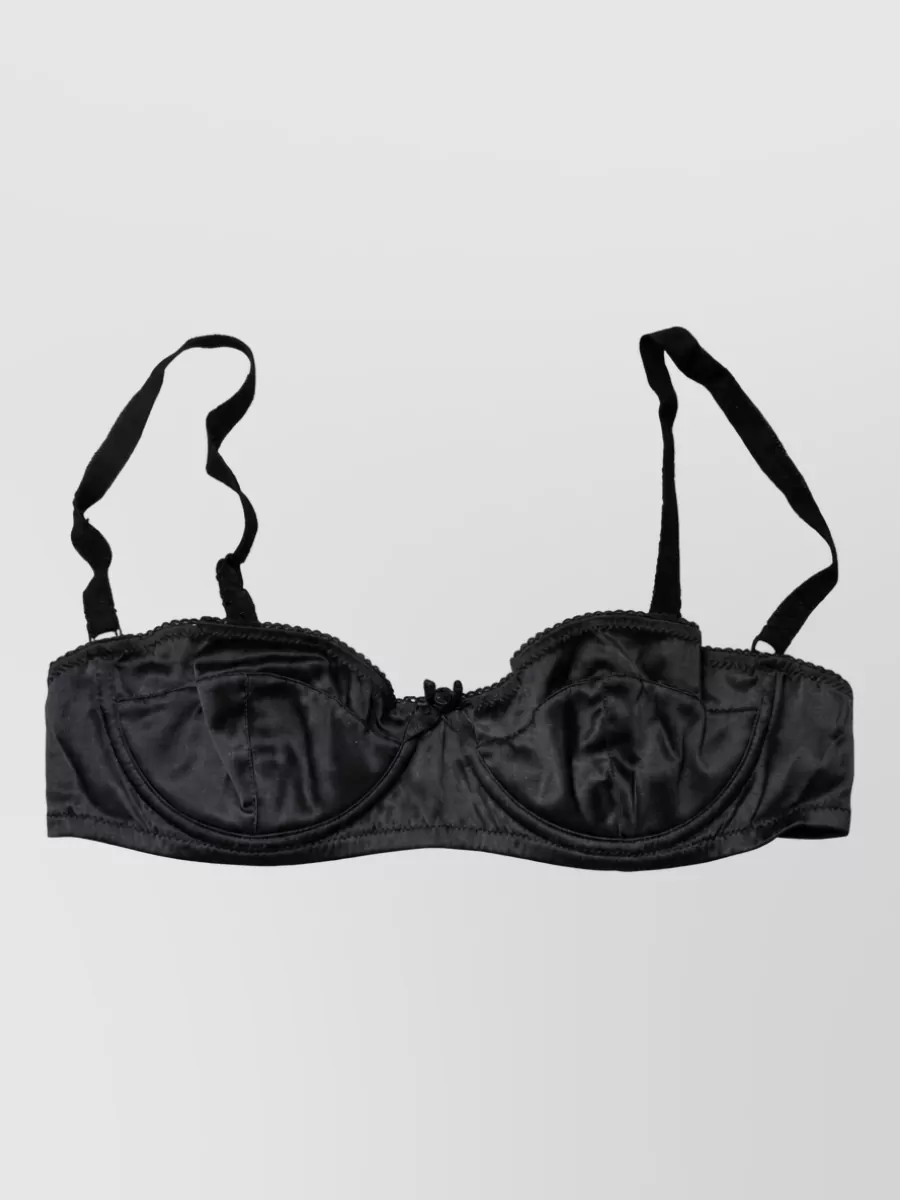Dolce&Gabbana silk underwire balconette bra