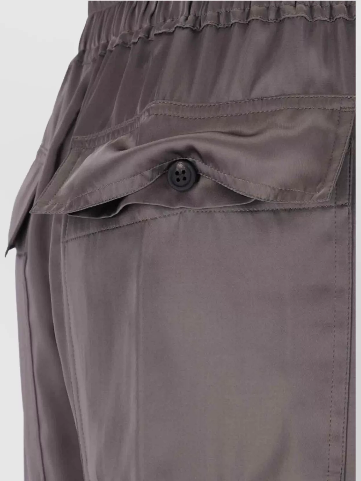 Rick Owens Straight Trousers With Elastic Waistband And Pockets