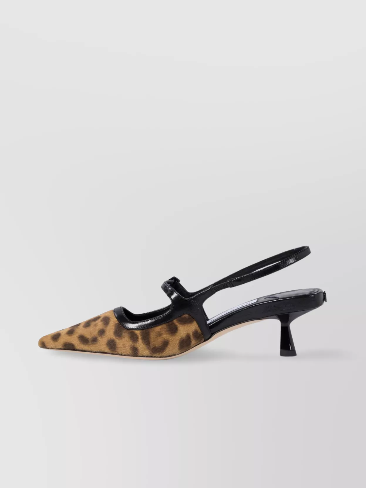 Jimmy Choo Pointed Toe Kitten Heel Animal Print Pumps