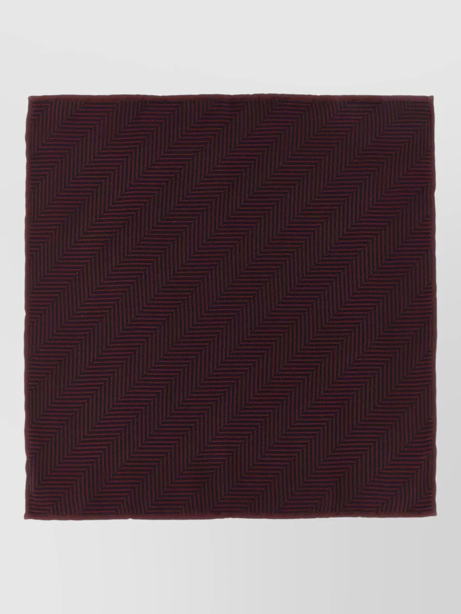 Brunello Cucinelli silk chevron pocket square