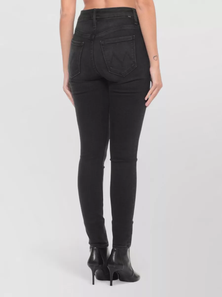 Mother High Waist Skinny Cotton Denim Trousers