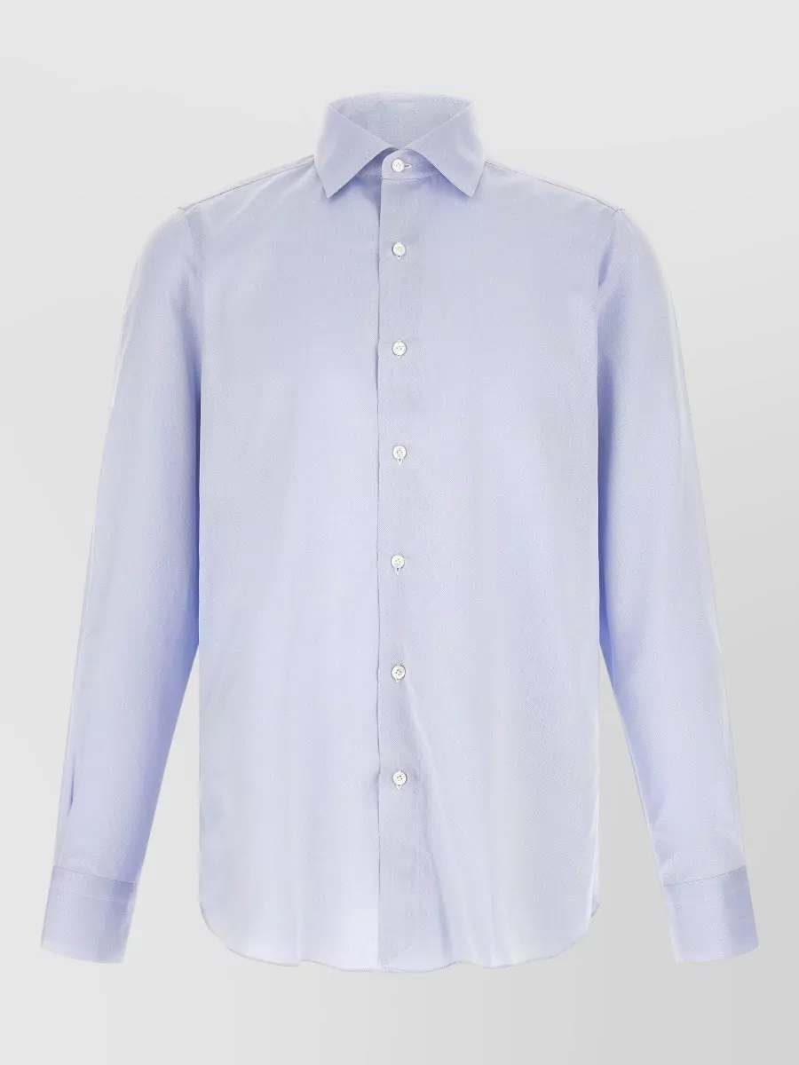 Finamore cotton long-sleeve shirt