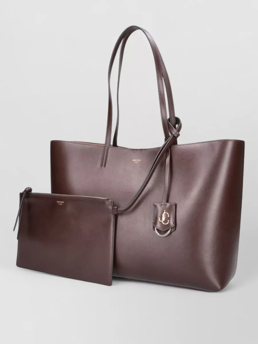 Jimmy Choo Shopper Leather Shoulder Bag