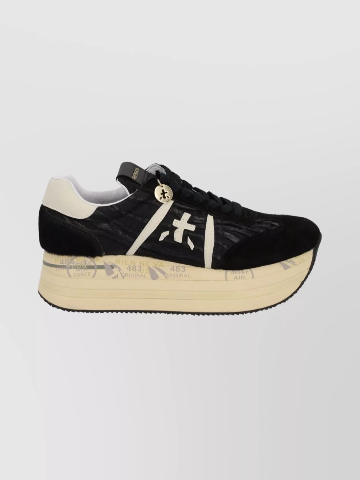 Premiata Stylish Sneakers With Contrast Platform Sole