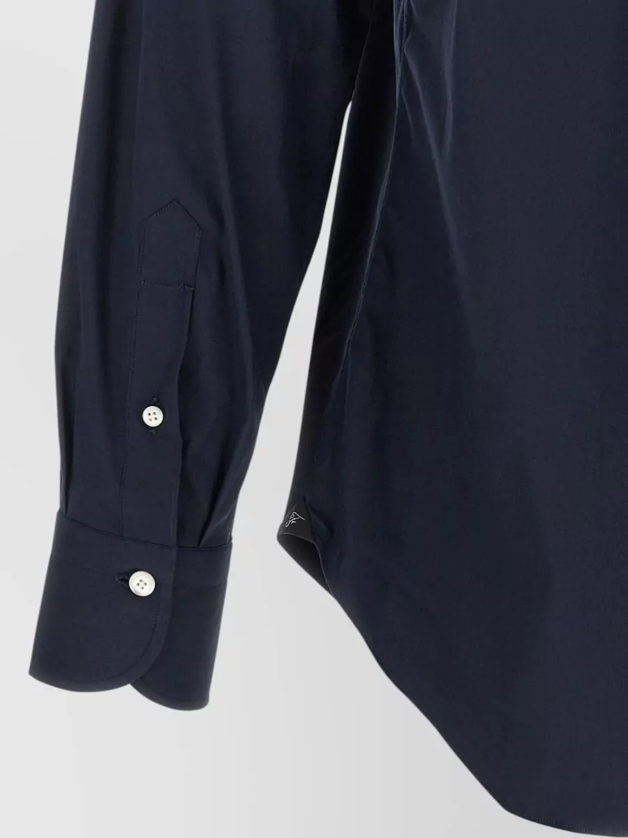 Finamore Napoli Cotton Long-Sleeve Shirt