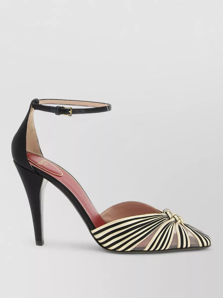 Valentino Garavani Silk Blend Ankle-Strap Pumps