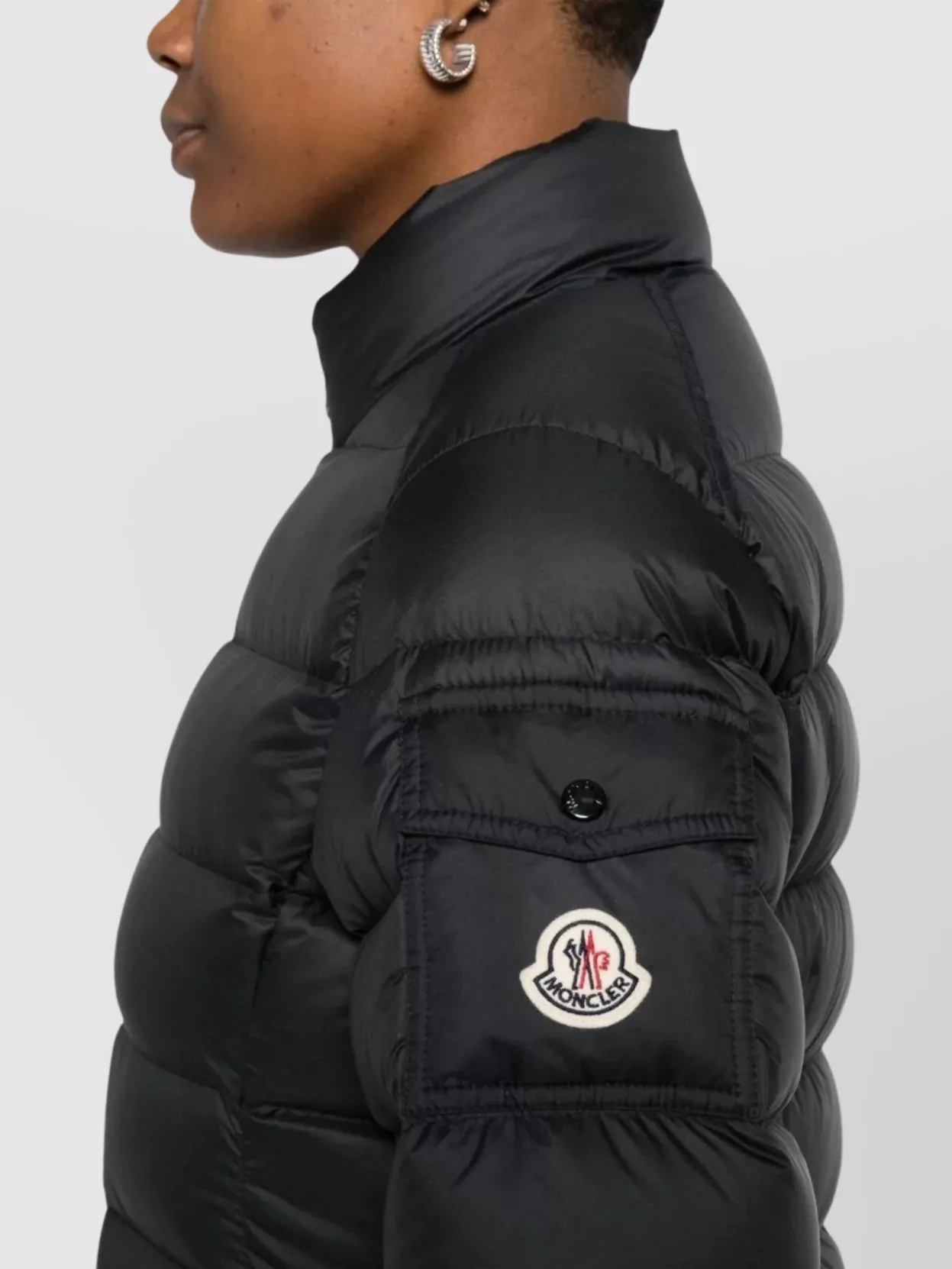 Moncler Puffer Jacket Long High Collar
