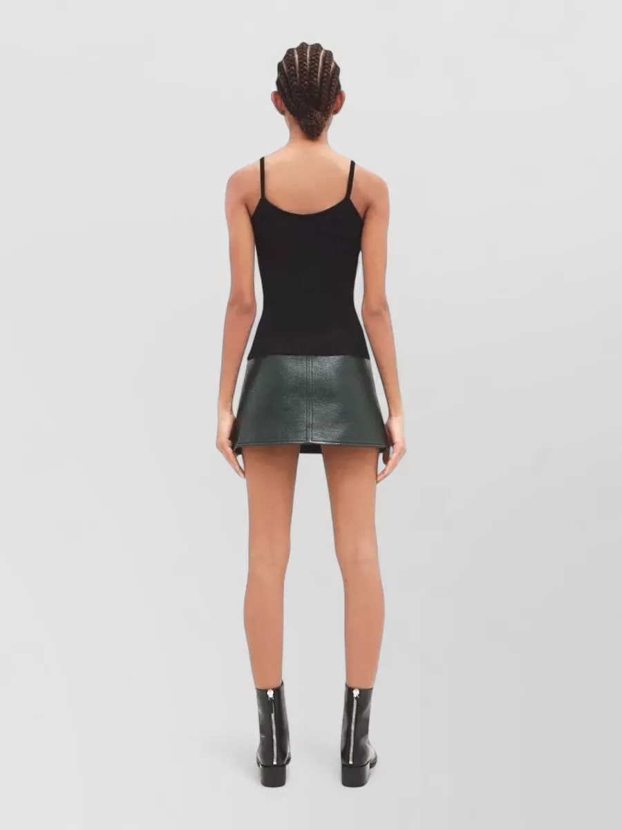 Courrèges Knit Tank Top Reedition Spaghetti Straps