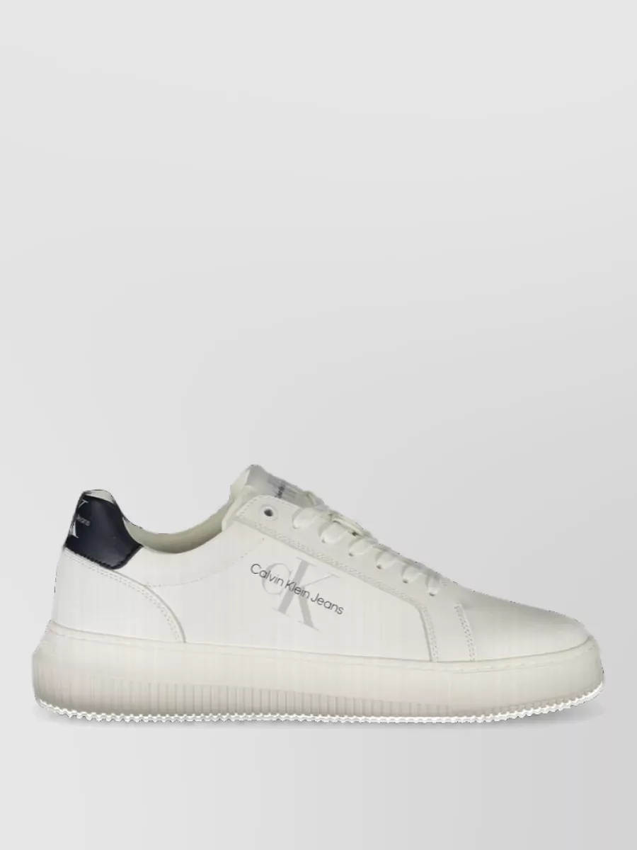 Calvin Klein Leather Lace-Up Sneakers