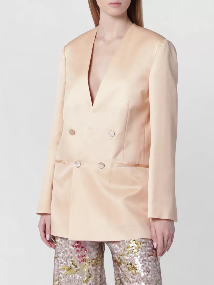 Alberta Ferretti Double Breasted Coat