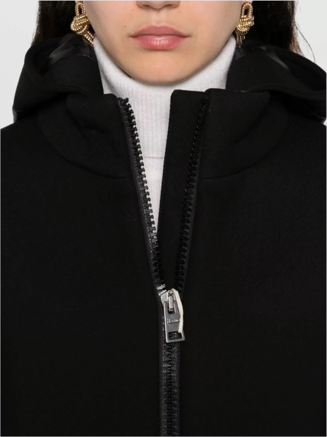 Herno Longline Hooded Jacket Side Pockets