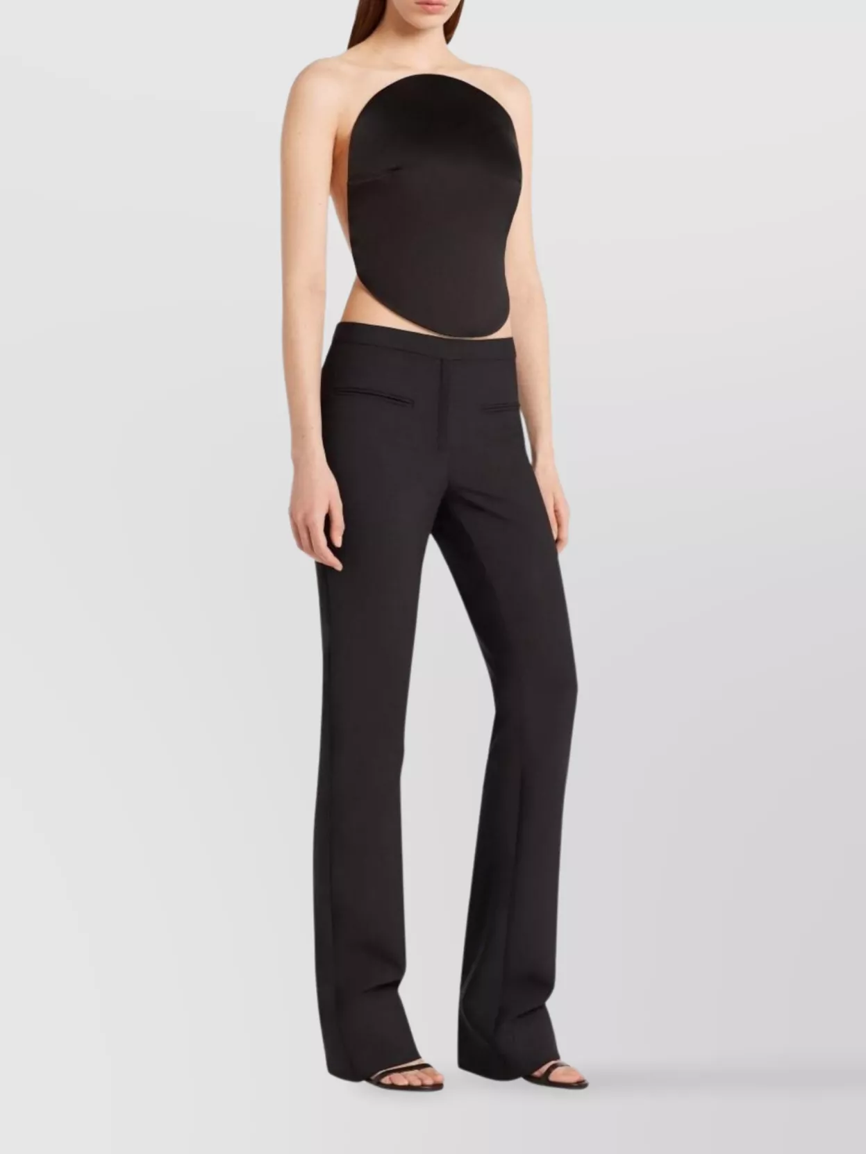 Courrèges Circular Panel Fitted Sleeveless Top In Neutral