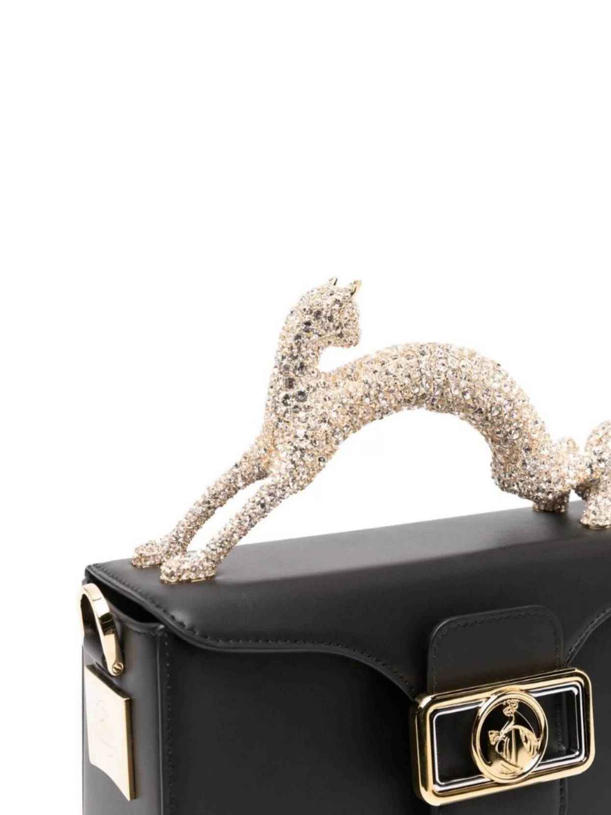 Lanvin Embellished Buckle Clutch Bag