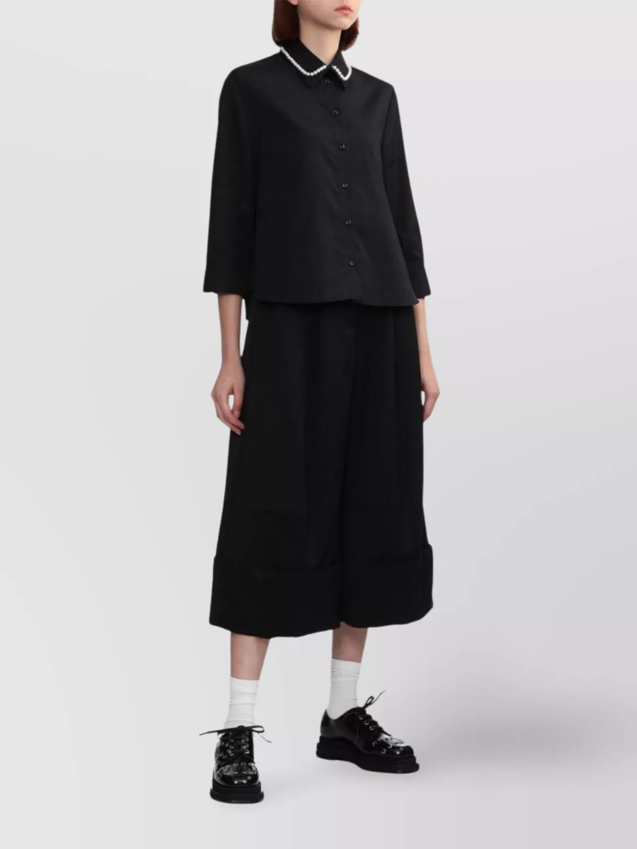 Simone Rocha Wide Leg Cropped Trousers