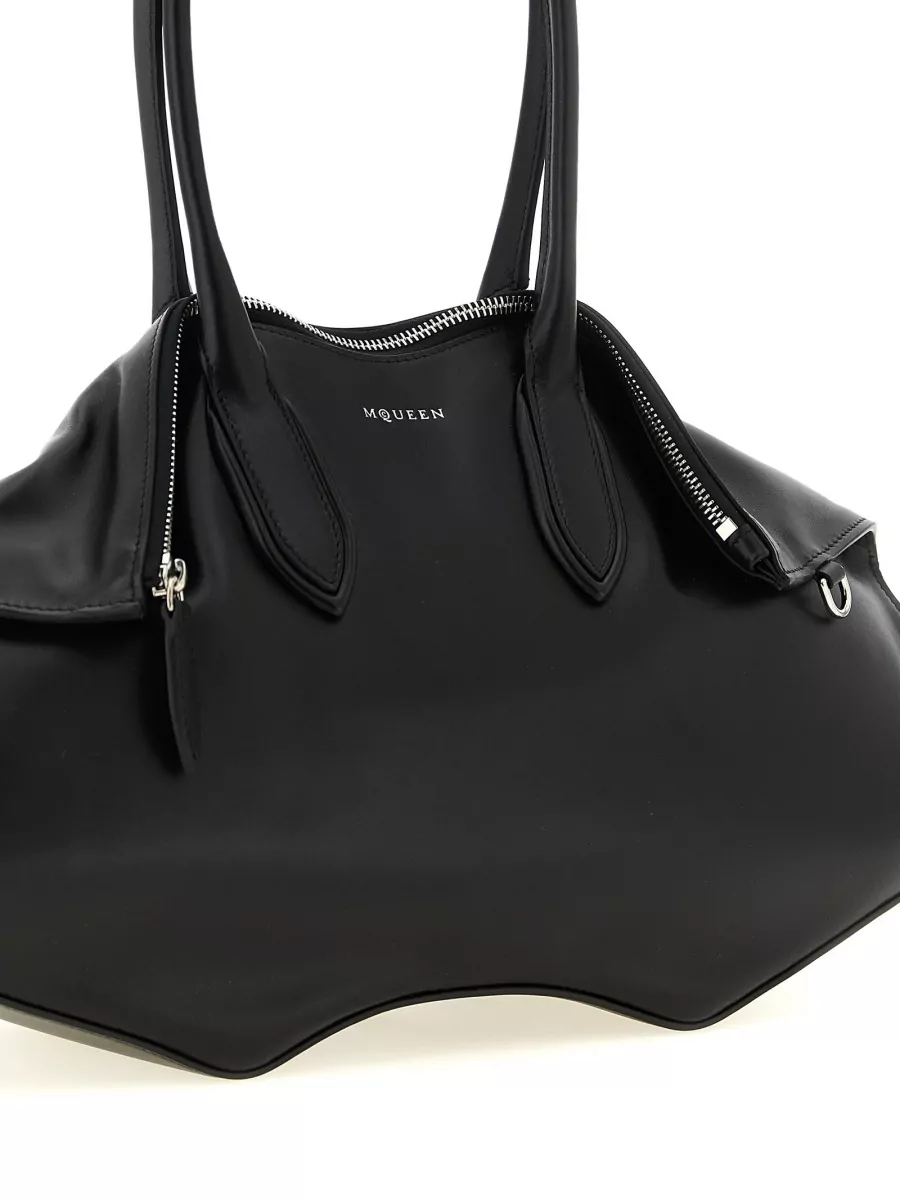 Mc Queen Manta Shoulder Bag Featuring Top Handles