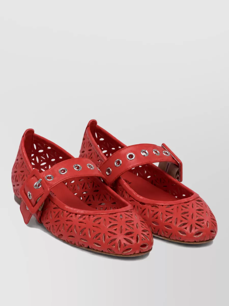 Halmanera leather ballerina shoes