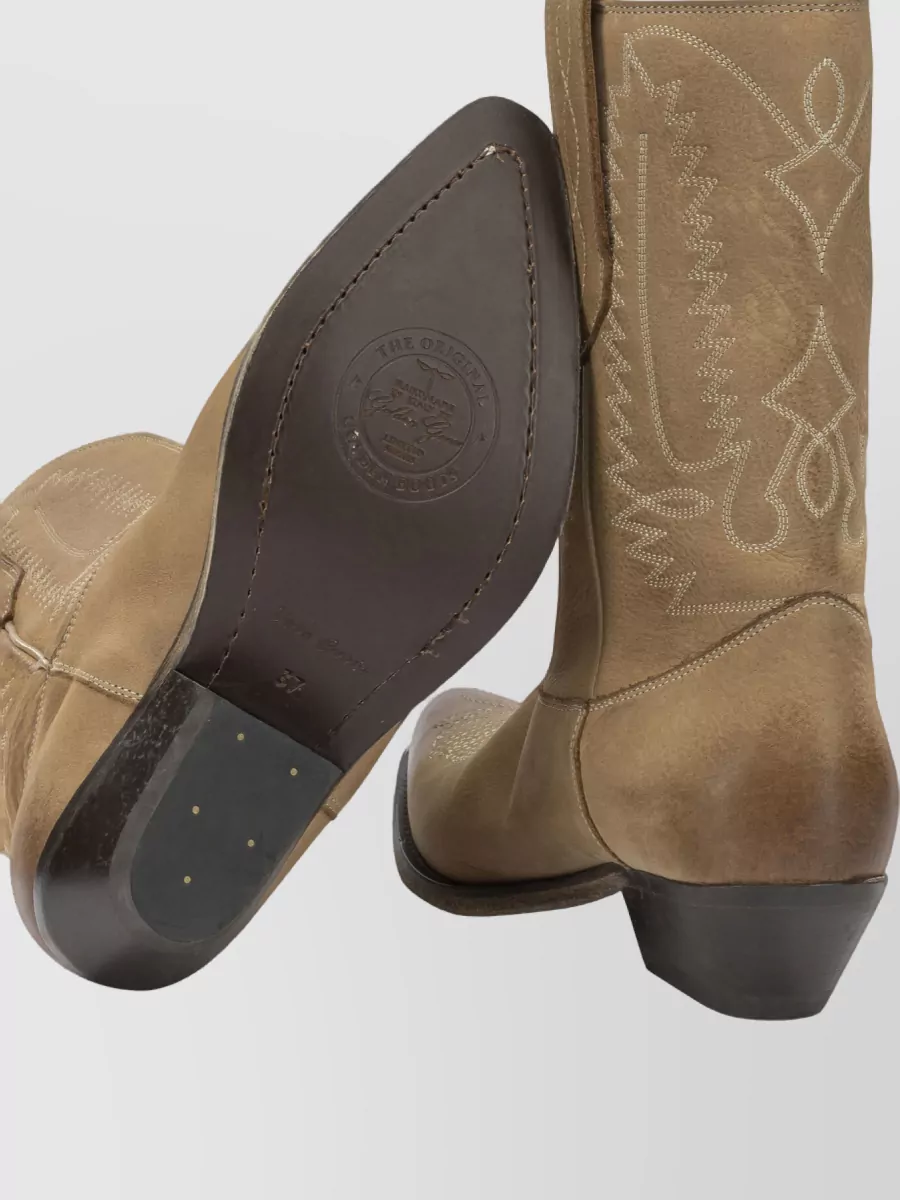 Golden Goose Leather Cowboy Ankle Boots