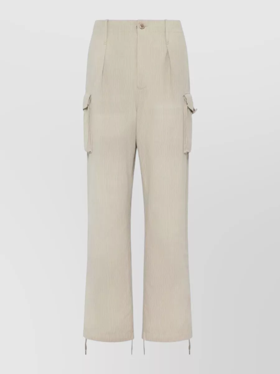 Maison Margiela pinstripe cargo trousers
