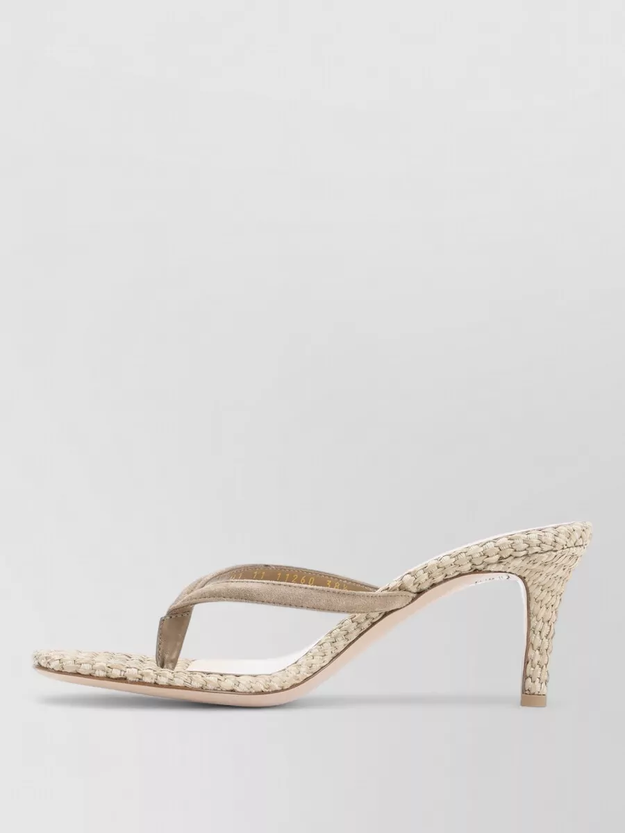 Gianvito Rossi Sandals Open Toe Woven Texture Design